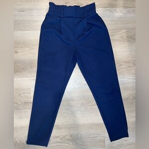 SHEIN Women’s Navy Blue Dress Capri’s